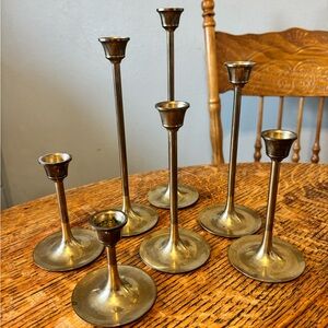 Set of Brass Candlesticks
